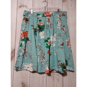 Bird Butterfly Skirt‎ Ladies 3x Blue Floral Skater Non Branded